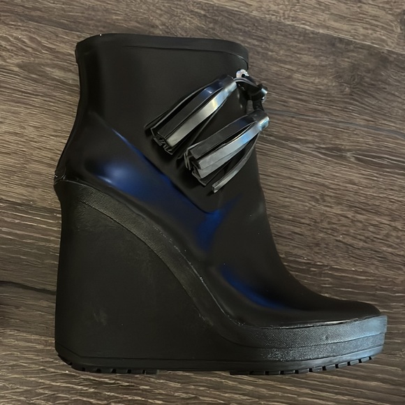 Coach Black Wedge Rainboots - Picture 7 of 16